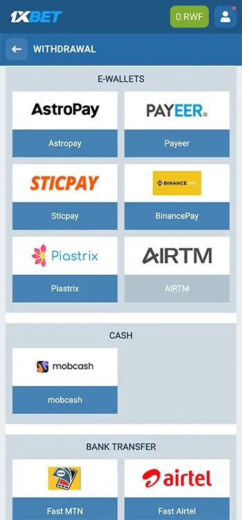 Step 4 - Pick your preferred withdrawal method