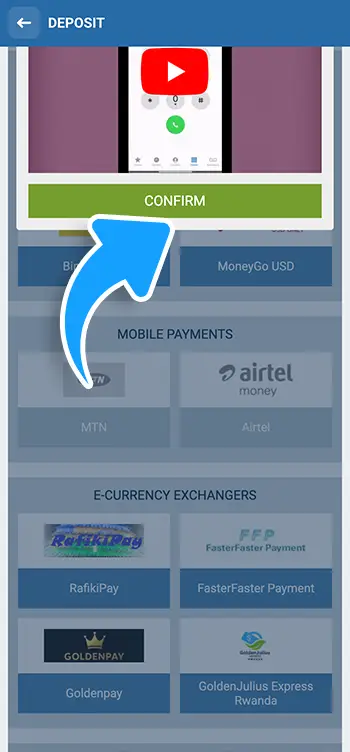 Step 6 - Confirm the payment