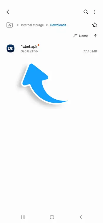 Step 6 - Open the downloaded APK file