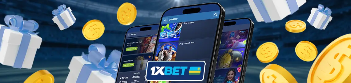 1xBet welcome bonus for Rwanda users